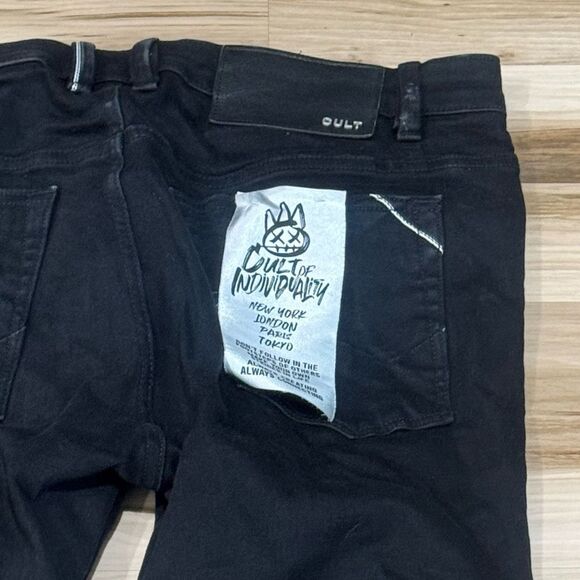 NEW Cult of Individuality Hipster Nomad Boot Cut Jeans in Black Men’s 38X34 - Picture 8 of 9